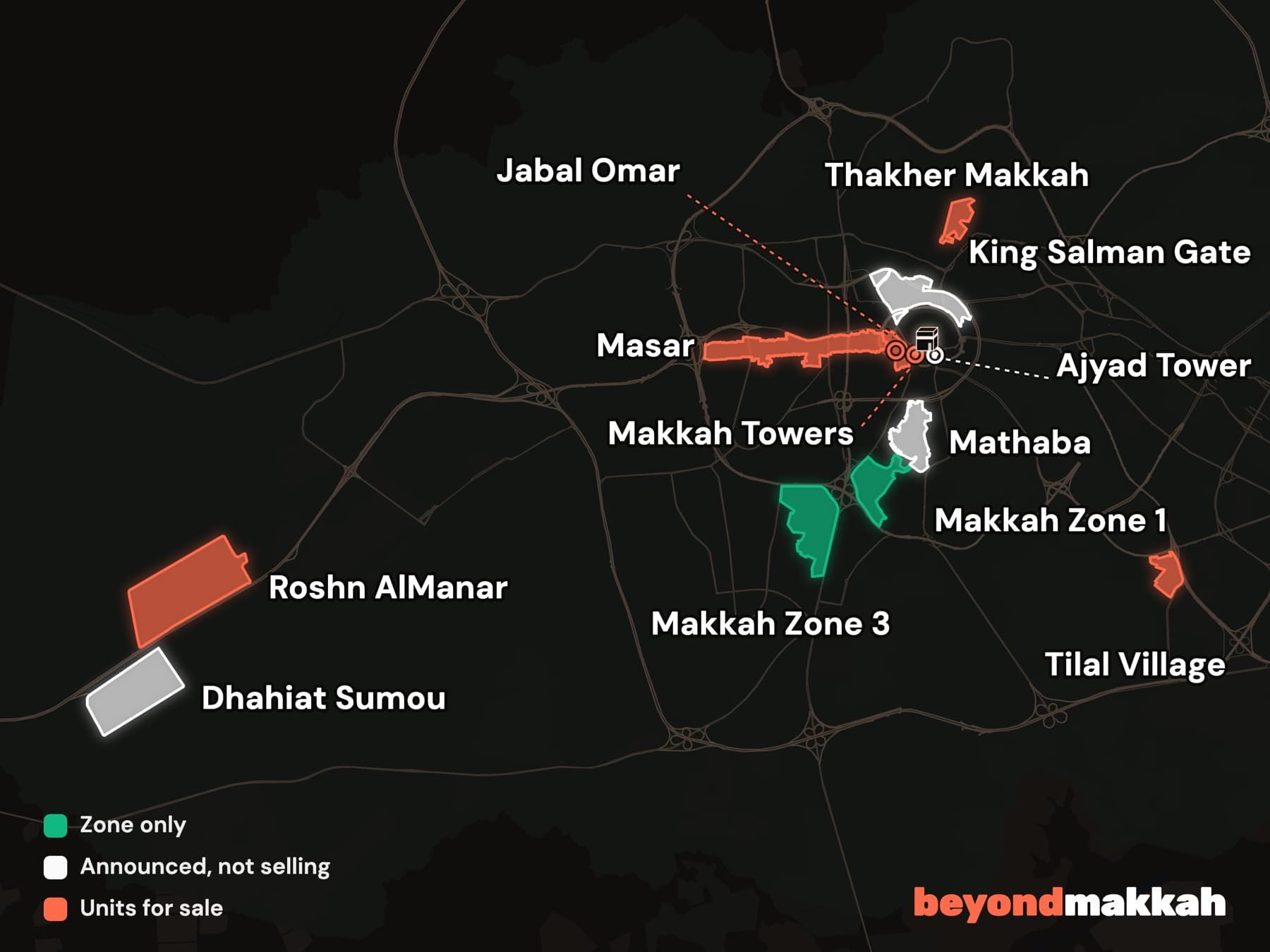 A breakdown of where foreigners can buy in Makkah